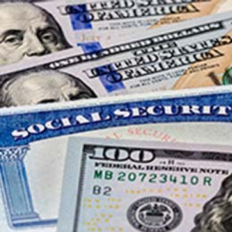 Photo of currency & social security card