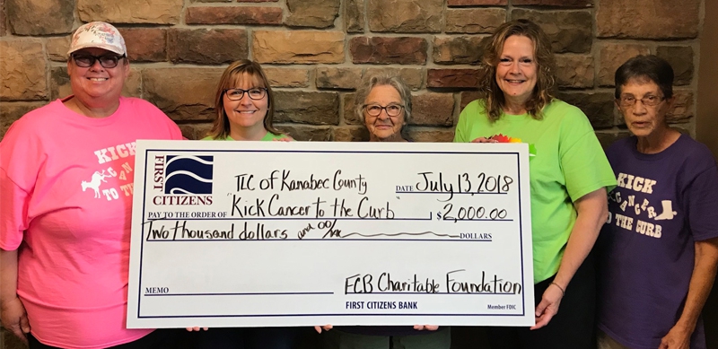 First Citizens Charitable Foundation Awards $2,000 to Kick Cancer To The Curb