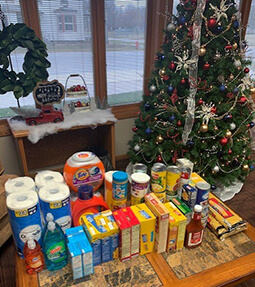 First Citizens employees dressed in pink shirts