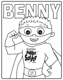 benny coloring page preview