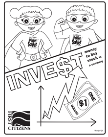 invest coloring page preview